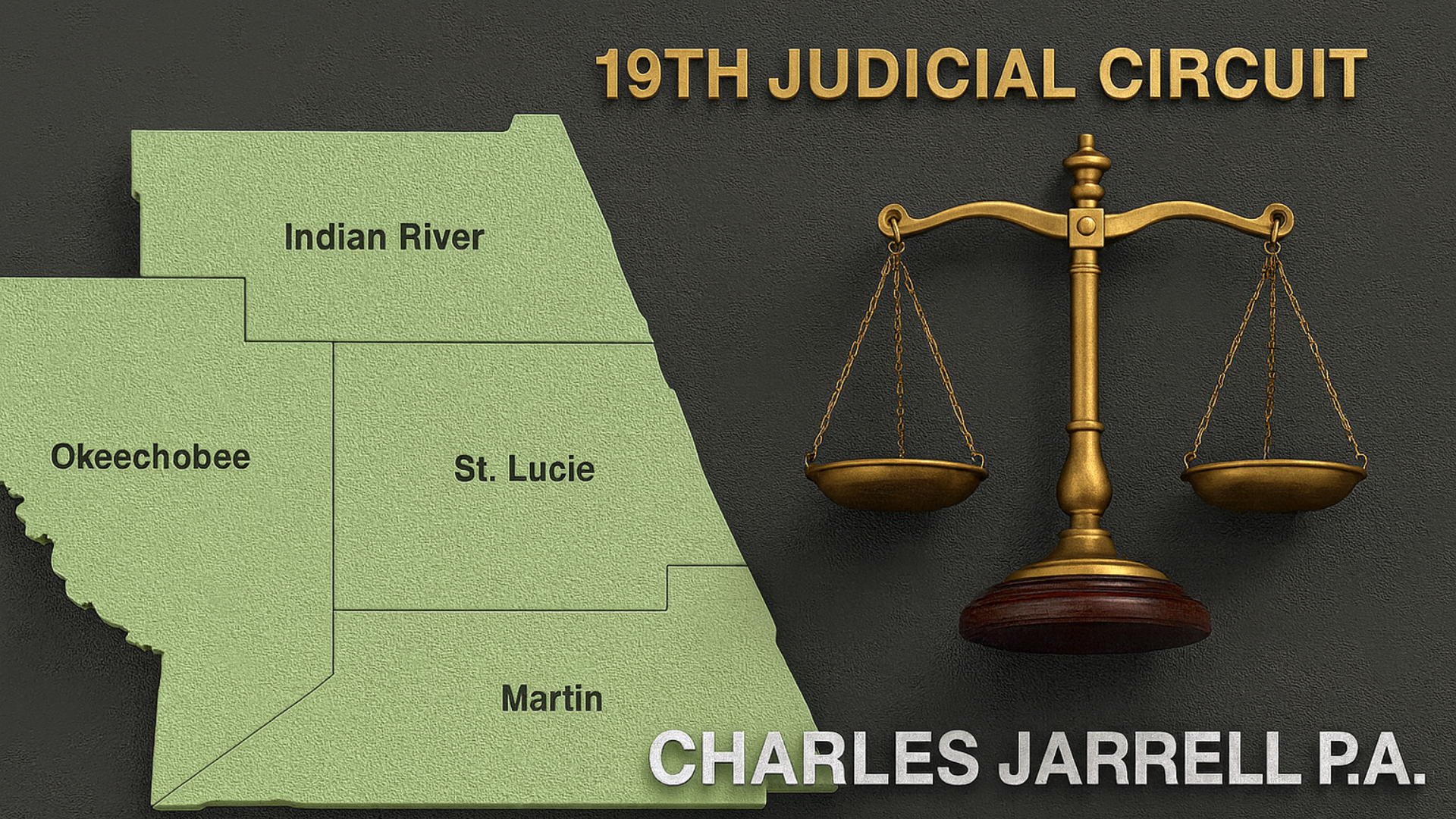 Map of Florida's 19th Judicial Circuit